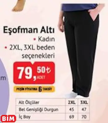 EŞOFMAN ALTI EŞOFMAN ALTI